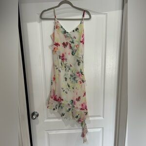 Steve Madden White Midi Dress with Multicolor Floral Print